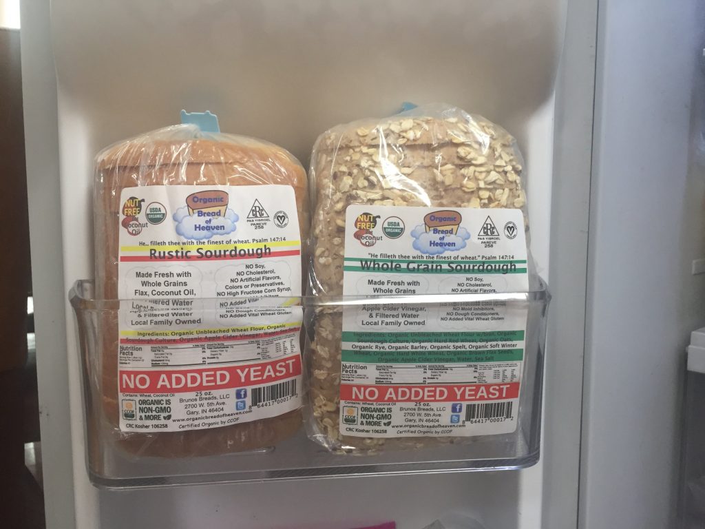 Frozen bread