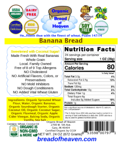 Alternative view of Banana Bread Large Loaf - 24 oz (Sourdough)