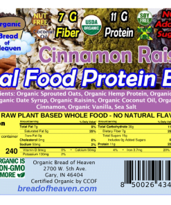 Real Food Protein Bars - Cinnamon Raisin
