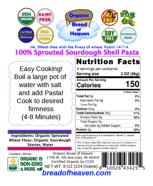 Sprouted Sourdough Shell Pasta - Image 2