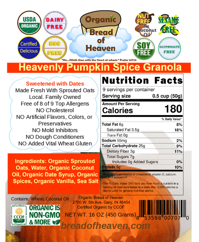 Heavenly Pumpkin Spice Granola