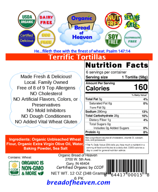 Terrific Tortillas-Taco Size - 6 pk - Image 2