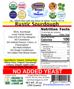 Alternative view of Rustic Sourdough