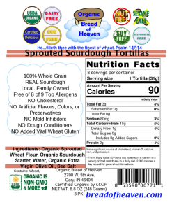 Alternative view of Sprouted Sourdough Tortillas- 5 inch