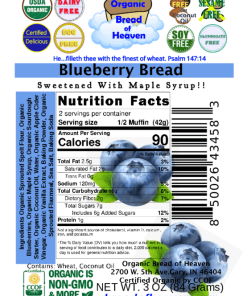 Alternative view of Blueberry Muffins - Maple Syrup (Sourdough)