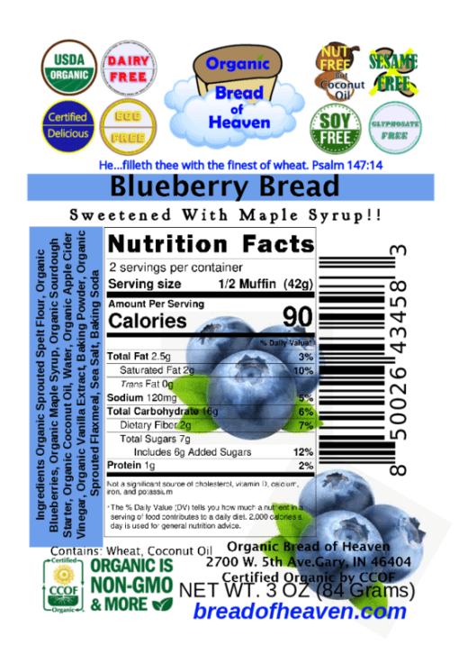 Blueberry Muffins - Maple Syrup (Sourdough) - Image 2