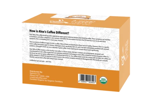 Alex's Low Acid Organic Coffee French Roast- K Cups - Image 2