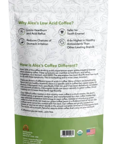 Alternative view of Alex's Low Acid Organic Coffee Rise and Shine Fresh Ground-12 oz.