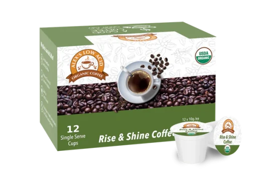 Alex's Low Acid Organic Coffee Rise & Shine- K Cups