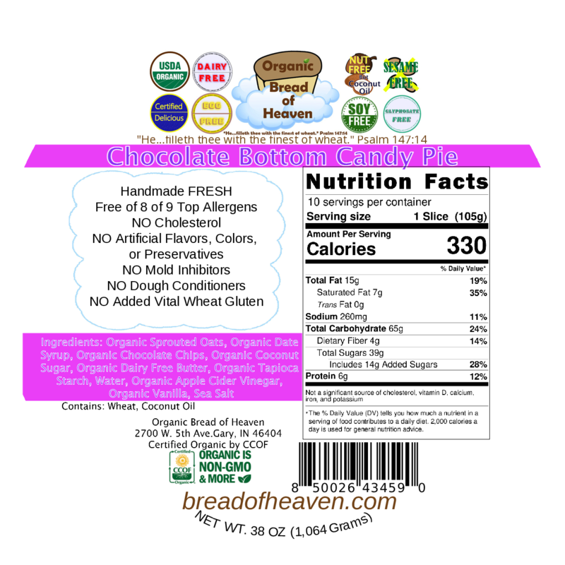 Chocolate Bottom Candy Pie - 9 inch - Image 2