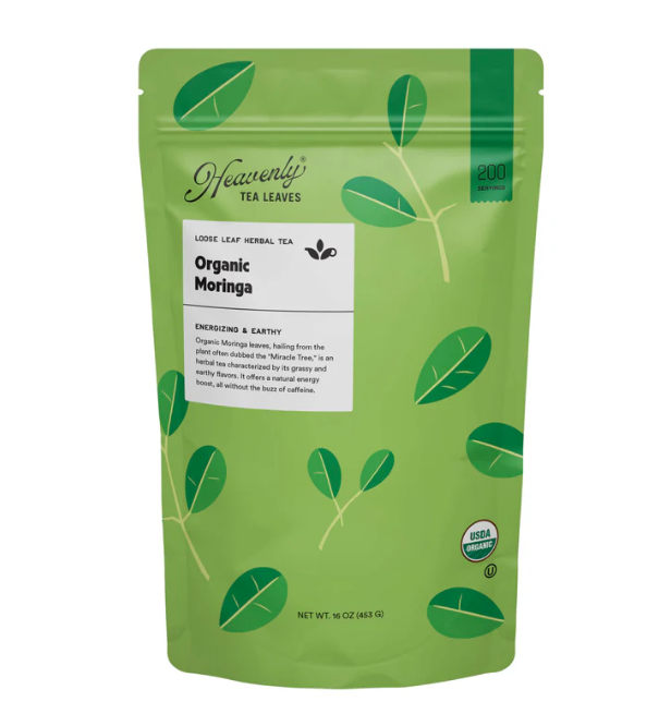 Heavenly Tea Leaves Organic Bulk Loose Leaf - Moringa - 16 oz.